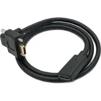System-S Câble USB 3.1 type C mâle vers femelle - 60 cm - Noir