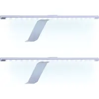 Kalb Material für Möbel kalb | Lampes LED rondes pour montage en saillie Éclairage d'armoires SET de 1 à 6, y compris bloc d'alimentation avec/sans interrupteur à pied