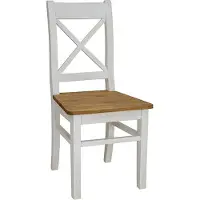 Feldmann-Wohnen Ensemble de 4 chaises de salle à manger et de cuisine Poprad, pin patiné couleur miel