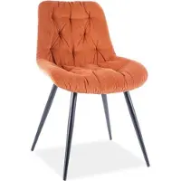 Feldmann-Wohnen Lot de 6 chaises de salle à manger et de cuisine Praga, couleur cannelle