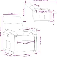 vidaXL Fauteuil relax, tissu, vert foncé