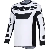 Alpinestars Maillot RACER RIWAY, (blanc/noir, taille S)