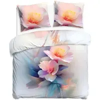Darymex Linge de lit, linge de lit en satin de coton, haute qualité, Satynlove 160x200 12423 Fleurs