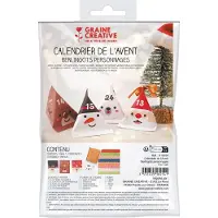Graine Créative Kit pour faire son propre calendrier de l'Avent - Berlingots personnages