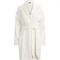 Ralph Lauren Peignoir court ' Club Waffle ' écru
