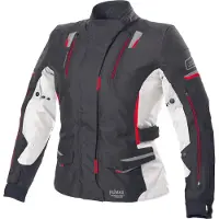 Büse Jana Femme Veste Textile Noire Blanche Rouge Taille 44