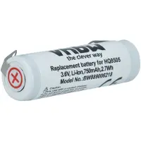 VHBW Batterie compatible avec Philips HX6720, HX6710, HX6730, HX6731, HX6711, HX6712, HX6700 rasoir tondeuse électrique (750mAh, 3,6V, Li-ion)