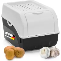 Novaliv 1x Mittel 5L boîte à pommes de terre blanche panier à pommes de terre boîte à légumes vegetable basket onion potato storage
