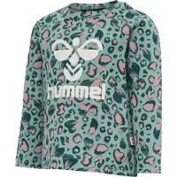 Hummel T-Shirt 'Sonja' pétrole / menthe / rose ancienne / blanc