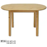 Xl Moebel Gmbh Table de salle à manger en bois Tables Salon Salle à manger Table 150x75 Bois massif Tables de salle à manger en bois véritable