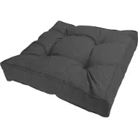 Pokar Coussin d'assise Lounge Coussin d'assise pour chaise, Couleur:Anthracite, Taille:Coussin d'assise 70x70