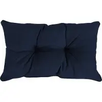 Pokar Loungekissen Coussin d'assise Coussin pour chaise, Couleur:Bleu foncé, Size:Coussin de dossier 60x40