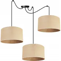 Light11 HOME Juta Spider Lampe à suspendre - Lampe à suspendre en forme d'araignée - Lampe araignée avec 3 têtes - Lampe à suspendre en métal et jute - Multi 35