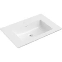 Mexen Otis lavabo encastré 71 x 46,5 cm, blanc brillant - 25187000