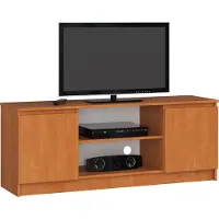 Akord Meuble TV élégant 140 cm en olcha - Fonctionnalité moderne et rangement pratique