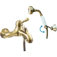 RAV Mitigeur baignoire mural LABE laiton bronze-Bronze-Bronze--