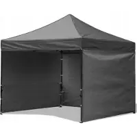 BDW Pavillon, Tente, Tente de réception pour jardin, terrasse, foire - Pavillon, Gris