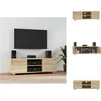 vidaXL Armoire TV Chêne Sonoma 120x40,5x35 cm Bois composite - Meuble TV