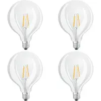 Osram 4 x LED filament ampoule Globe G125 4W = 40W E27 clair 470lm blanc chaud 2700K