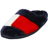 Tommy Hilfiger Babouche femme TH pantoufle pantoufle pour la maison douce et chaude article FW0FW05148 ESSENTIAL TOMMY HOME SLIPPER, 35/36 EUR 35/36 - UK 3,5 - USA 6 - CM 23, Poliestere 100%