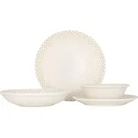 RINART Service de table (Medium) - Punto - 24 pièces - 6 personnes - Porcelaine