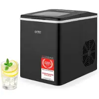 First Austria - Machine à glaçons 1,8 L - 150 W - 9 glaçons en 7 à 9 min - 12 kg en 24 h - Noir