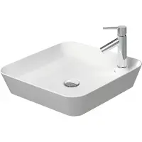 Duravit Vasque à poser CAPE COD o ÜL m Arm-Ins 460x460mm 1 trou de robinet blanc (460 mm, 460 mm)