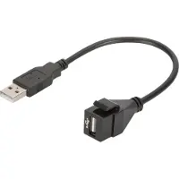 Digitus Module USB 2.0 Keystone avec câble de 16 cm (femelle/mâle)
