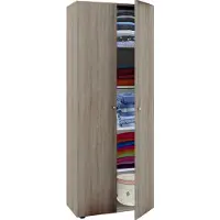 VCM Armoire en bois | 5 compartiments | Dimensions env. B. 70 x H. 178 x D. 40 cm | 2 portes | extensible | Cabinet - Vandol