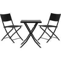 HomeShopXL Salon de jardin ELEANOR - gris foncé