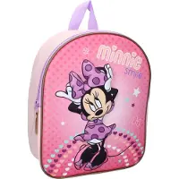 Vadobag Minnie Mouse Sac à dos scolaire effet 3D rose pour enfants