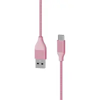 XLayer Câble USB vers Type-C métallisé Xlayer PREMIUM, 1,5 m, rose