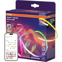 Ledvance SMART WIFI COB bandes COB décoratives colorées - 5 m - Magic RGB - Blanc - flexibles et dimmables