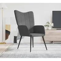 Prolenta Maison Exclusive - Fauteuil relax tissu gris foncé