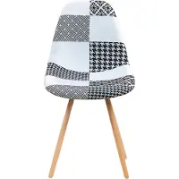 Postquam Lot De 4 Chaises Patchwork Eiffel (54X47X80 - Assise Au Sol 47Cm)
