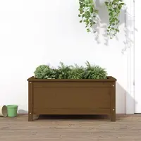 Prolenta Maison Exclusive - Jardinière en bois massif de pin, couleur miel, dimensions 82,5 x 40 x 39 cm