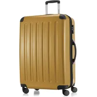 Hauptstadtkoffer - Alex - Großer Hartschalen-Koffer Koffer Trolley Rollkoffer Reisekoffer, 75 cm, 119 Liter,Herbstgold