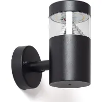 LEDKIA Lampe Murale Led Extérieure 5w Acier Inoxydable Inti Black Blanc Chaud 3000k