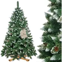 Springos Sapin de Noël artificiel - - 180 cm - PVC - Neige artificielle - Classique