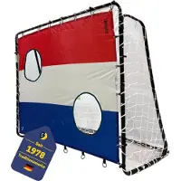 Best Sporting Kit de buts de football 213 x 152 x 76 cm, noir, avec panneau « Pays-Bas »