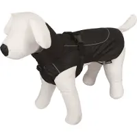 Kerbl Manteau de pluie pour chiens noir avec bandes réfléchissantes, Taille:L
