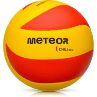 Meteor Ballon de volley-ball scolaire Ballon de volley-ball d'entraînement CHILI #4 jaune/rouge