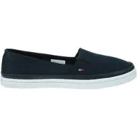 Tommy Hilfiger , chaussures plates Ke, chaussures en lin pour hommes, couleur bleu, style décontracté