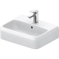 Duravit Qatego lave-mains, 450x350mm, partie inférieure vitrifiée, avec trop-plein, 074645 (350 mm, 450 mm)
