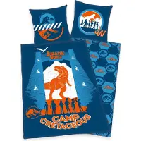 Lizenz Jurassic World Parure de lit Ensemble 135 x 200 cm + 80 x 80 cm 4418419050521