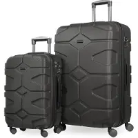 Hauptstadtkoffer X-Kölln - Set de 2 valises trolleys extensibles, coque dure robuste ABS, bagage à main + bagage à main, TSA, (S & L),Graphit