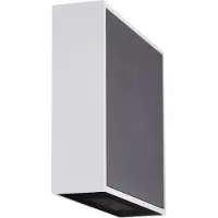 LEDKIA Applique Murale Led Extérieure Aluminium Roma 6w Noire Blanc Chaud 3000k