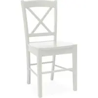 Feldmann-Wohnen Lot de 6 chaises de salle à manger et de cuisine CD-56, blanc