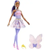 Mattel Poupée fée Barbie Dreamtopia - cheveux violets