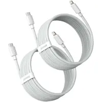 Baseus Kabel Usb-C Do Lightning Simple Wisdom, Pd, 20W, 1.5M (Biały) 2Szt.